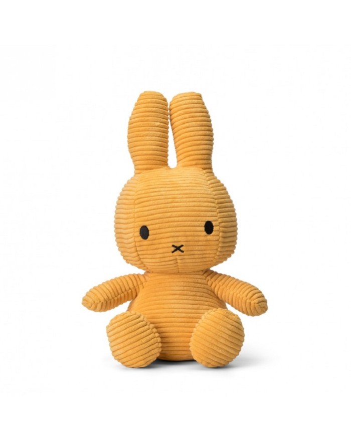 Bon Ton Toys - Peluche - Miffy Sitting Corduroy Butter jaune - 23 cm
