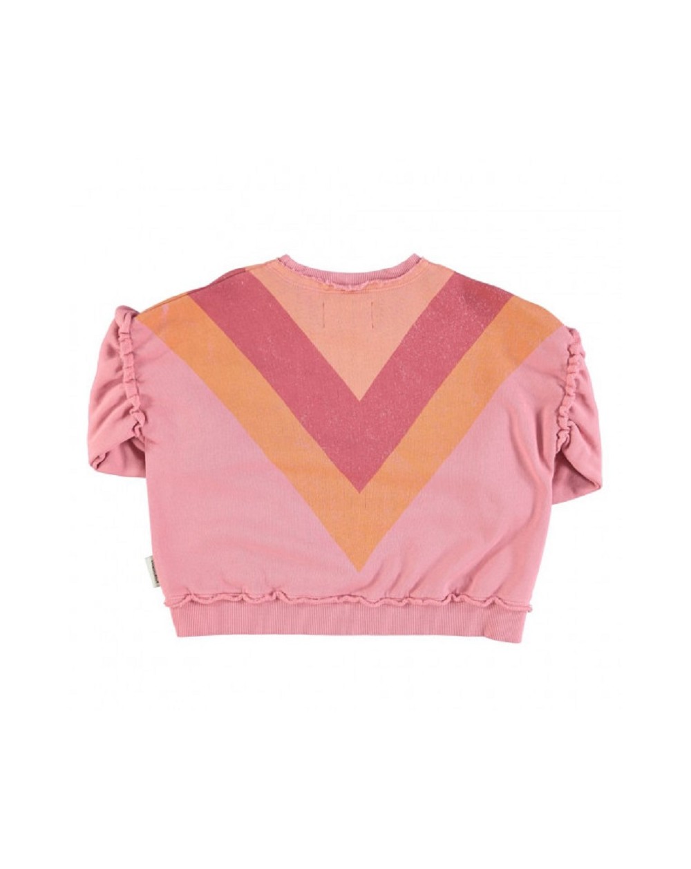 Piupiuchick - Sweat - Pink multicolor triangle print