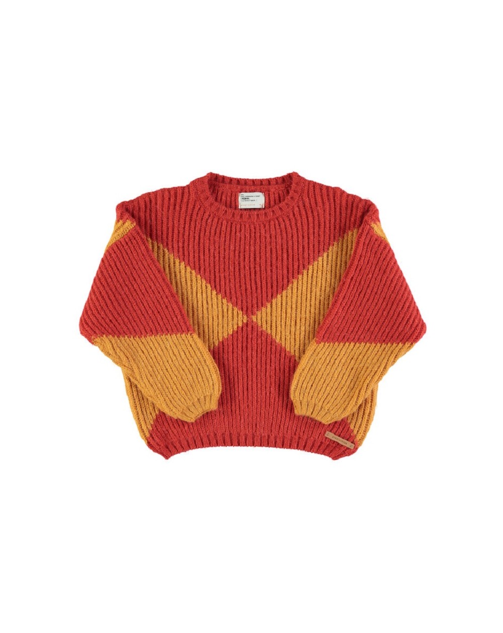 Piupiuchick - Pull en maille - Knitted sweater - Red &orange