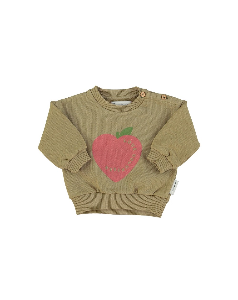 Piupiuchick - Sweathirt - Olive green - Heart