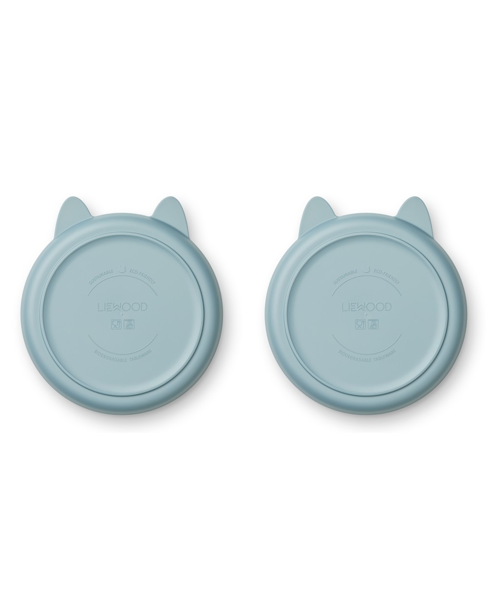 Liewood - Lot de 2 assiettes Maé Lapin Bleu