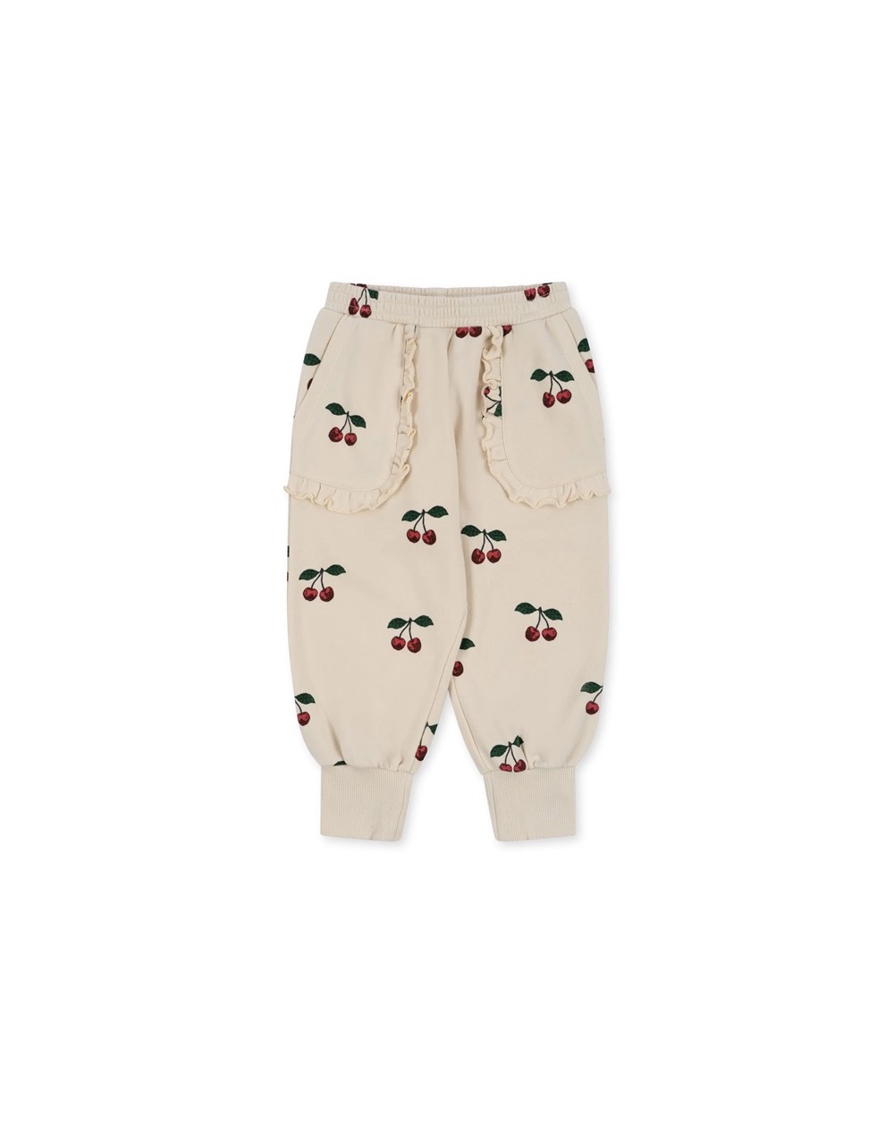 Konges Slojd - Pantalon Lou Frill - Ma grande cerise