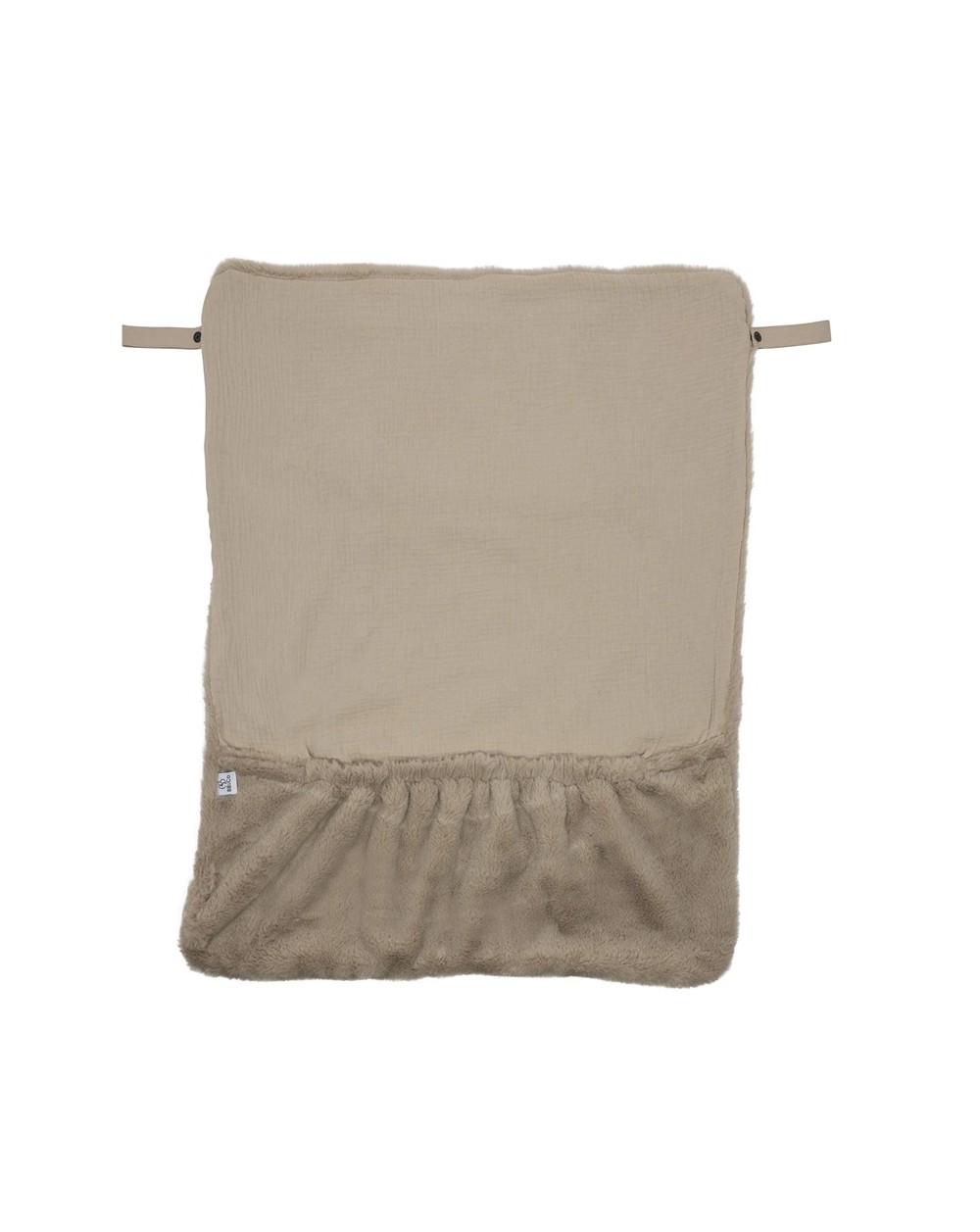 BB & CO - Couverture Nomade - Fausse Fourrure Angora - Beige